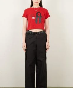 [OUTXO] Summer 22 Vintage Crop Tee Red Best Sellers