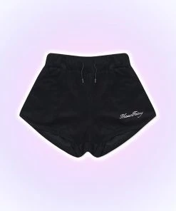[MOONFAIRY] SS 22 LUNA GLITTER DOLPHIN SHORT PANTS-BLACK