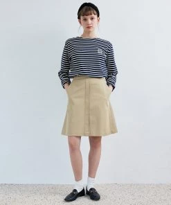 Best Sellers [ANEDIT] Summer 22 Button Chino Midi Skirt_BE