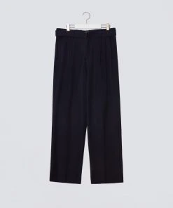 [DWSCOMPANY] SS 22 Belted Wide Slacks(Navy) Best Sellers