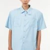 [ANOTHER YOUTH] Summer 22 Point Button Shirts - Skyblue