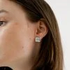 [MIDNIGHT MOMENT] Seasonless Square Earring - Silver Best Sellers
