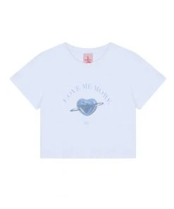 [HIGH SCHOOL DISCO] Summer 22 BLUE HEART POINT CROP TOP Best Sellers