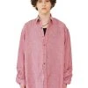 [LECYTO] Summer 22 OVERFIT STRIPE SHIRTS_(PINK) Best Sellers