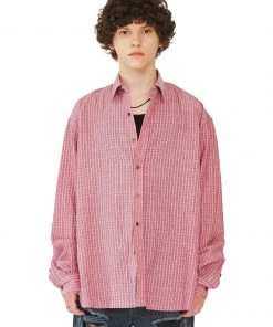 [LECYTO] Summer 22 OVERFIT STRIPE SHIRTS_(PINK) Best Sellers