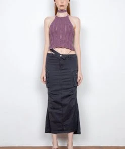 Best Sellers [PAIN OR PLEASURE] Summer 22 NIX CARGO SKIRT Charcoal
