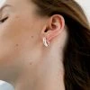 [MIDNIGHT MOMENT] Seasonless Curving Earring - Silver Best Sellers