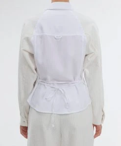 Best Sellers [GIMMETHEYOUNG] FW 21 CORDUROY MIX SHIRT / WHITE