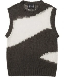 Best Sellers [FLAREUP] SS 22 Mars 3.Gauge Mohair Knit Vest - Brown (FL-188)