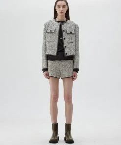 Best Sellers [LARTIGENT] SS 22 TWEED SHORT PANTS(IVORY)