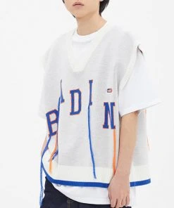 [BAD IN BAD] SS 22 BAD STRING KNIT VEST_WHITE