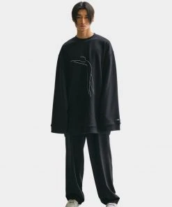 [ADD] SS 22 DRAWING OVERSIZED SWEATSHIRT BLACK