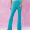 Best Sellers [EXPIRED GIRL] SS 22 Wavy Rhinestone Pants BLUE GREEN