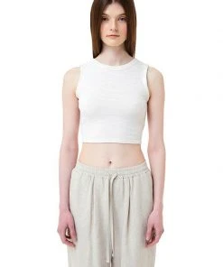 [LO AXUAL] Summer 22 RAW STRAP BACK HOLE SLEEVELESS_OFF WHITE Best Sellers