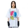 Best Sellers [FEVERTIME] SS 22 Convergence Graphic Short-sleeved T-shirt White