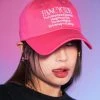 [NASTY FANCY CLUB] Summer 22 SIGNATURE LOGO BALL CAP (PINK)_F22QE806