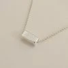 [MIDNIGHT MOMENT] Seasonless Brick Necklace - Silver