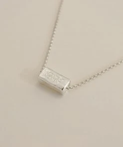 [MIDNIGHT MOMENT] Seasonless Brick Necklace - Silver