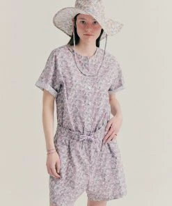 Best Sellers [BENSIMON] Seasonless SUMMER STRING JUMPSUIT - PINK