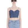 [13MONTH] SS 22 ZIPUP BUSTIER (BLUE)