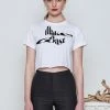 [MAKEATOAST] SS 22 CROP LOGO T-SHIRTS WHITE&BLACK