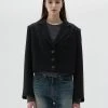 Best Sellers [LARTIGENT] SS 22 CROP JACKET(BLACK)
