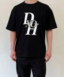 [DXOH] Seasonless STACK LOGO TSHIRT BLACK