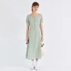 [ANEDIT] Summer 22 Button Square Neck Dress_GE
