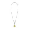 [STEEL EDITION] Seasonless Yellow Skull Smile Long Necklace Best Sellers
