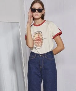 [FABERFINGER] Summer 22 Bicycle Print T-shirt (Red)