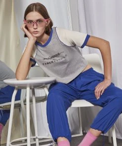 Best Sellers [FABERFINGER] Summer 22 Lettering Line Coloring T-shirt