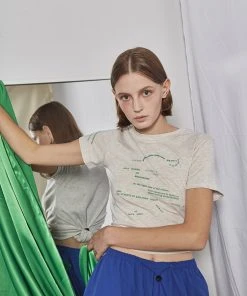 [FABERFINGER] Summer 22 Lettering T-shirt (Melange Gray) Best Sellers