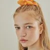 Best Sellers [FUN FROM FUN] Seasonless Creased Metallic Scrunchie_Orange
