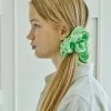 [FUN FROM FUN] Seasonless Creased Metallic Scrunchie_Green