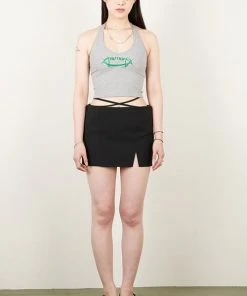 Best Sellers [OUTXO] Summer 22 LOGO Halterneck Grey