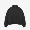 Best Sellers [DPRIQUE] Summer 22 Quarter Zip Sweatshirt - Washed Black