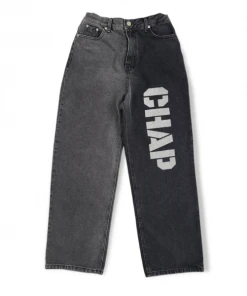 [CHAPCHAP] SS 22 Denim Mix Pants(Black)