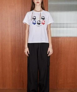 [OUTXO] Summer 22 Multi Headset T-shirt White Best Sellers