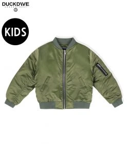 Best Sellers [DUCKDIVE] SS 22 Kids Regular RGL MA-1 Flight Jacket KHAKI