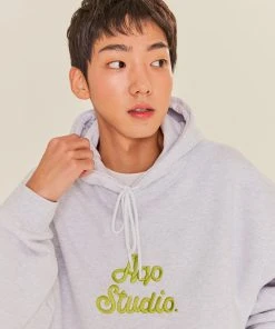 [AQOSTUDIOSPACE] SS 22 A-LOGO HOODIE MELANGE Best Sellers