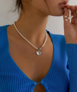 [MIDNIGHT MOMENT] Seasonless Magnet Love Pearl Necklace Best Sellers
