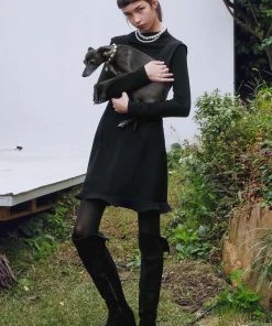 Best Sellers [SORRY TOO MUCH LOVE] FW 21 Signature Princess Mini Dress_Black