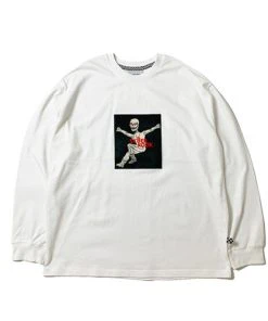 SK8ERROCK [SK8ER ROCK] FW 21 HOORAY LONG SLEEVE T-SHIRT OFF WHITE