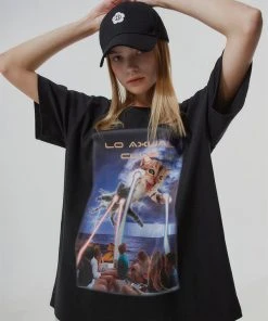 [LO AXUAL] SS 22 OVERFITTED CLUB T-SHIRT (2 COLOR)