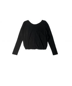 Best Sellers [AGA] Summer 22 BACK DRAPE LONG SLEEVE - BLACK