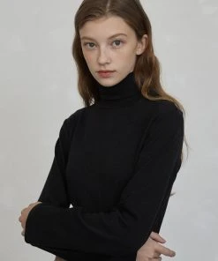 [JOORTI] SS 22 J888 High Neck Turtle Top (black)