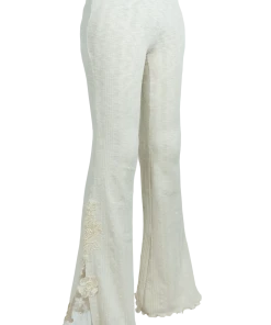 [GANGYOUNG] SS 22 IVORY FLORAL JERSEY PANTS Best Sellers