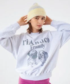 [RIANDCO] SS 22 [W] Framily Sweatshirts Light Melange Best Sellers