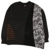 [AJO BY AJO] FW 21 Mixed Fabrics Sweatshirt [Black]