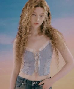 Best Sellers [EXPIRED GIRL] Summer 22 Ariel Top Dusty Blue